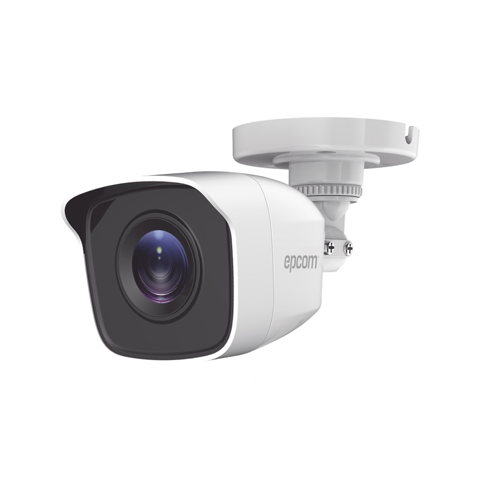 Bala TURBOHD 2 Megapíxeles (1080p) EPCOM B8-TURBO-G2P / Gran Angular 103° / Lente 2.8 mm / IR EXIR Inteligente 20 mts / Exterior IP66 / dWDR / TVI-AHD-CVI-CVBS / Policarbonato
