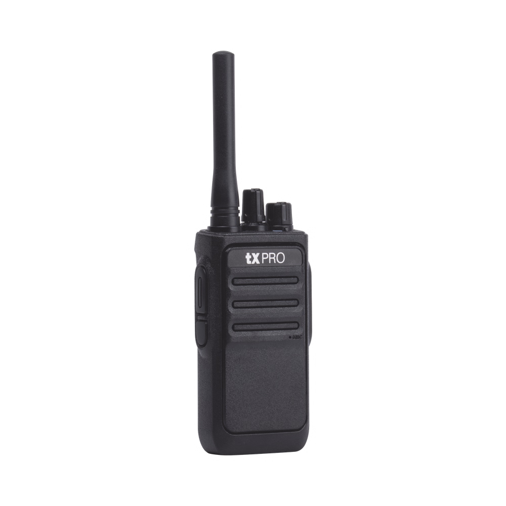 Radio Portátil UHF 400-470 MHz, 16 canales, 2 Watts de potencia.
